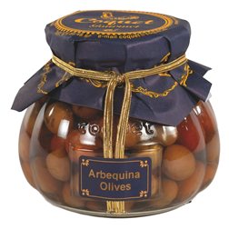 Las aceitunas arbequina aliñadas 'Coquet' se traducen al alemán como:

"Gewürzte Arbequina-Oliven 'Coquet'"