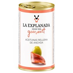 Olives en conserve Explanada farcies aux anchois 150g