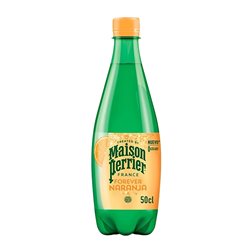 Agua Caja de 24 unidades Nestle Waters Perrier Con Gas Botella Medium 50 cl Naranja