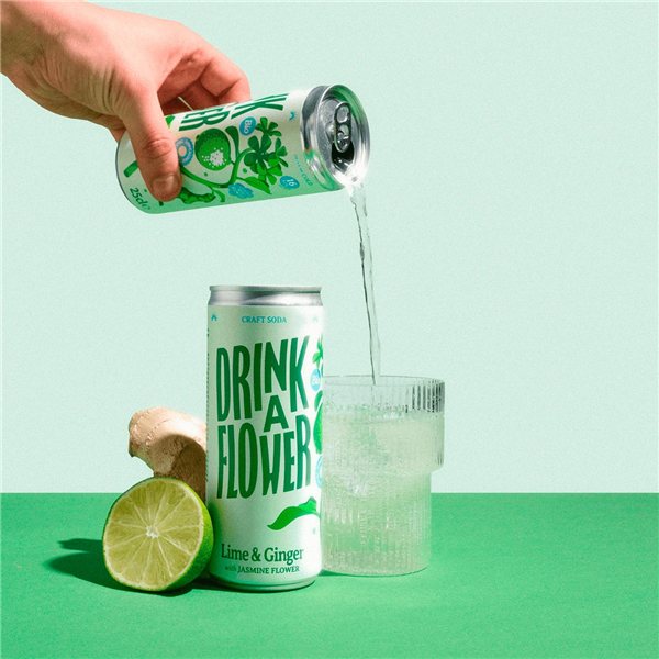 Sparkling Water Infused - Lime and Ginger-lateral
