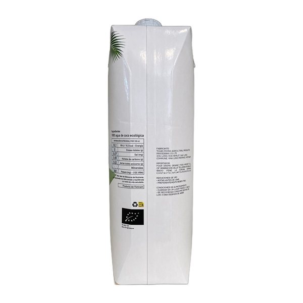 Agua de Coco Bio 1 litro ALL LIFE-lateral