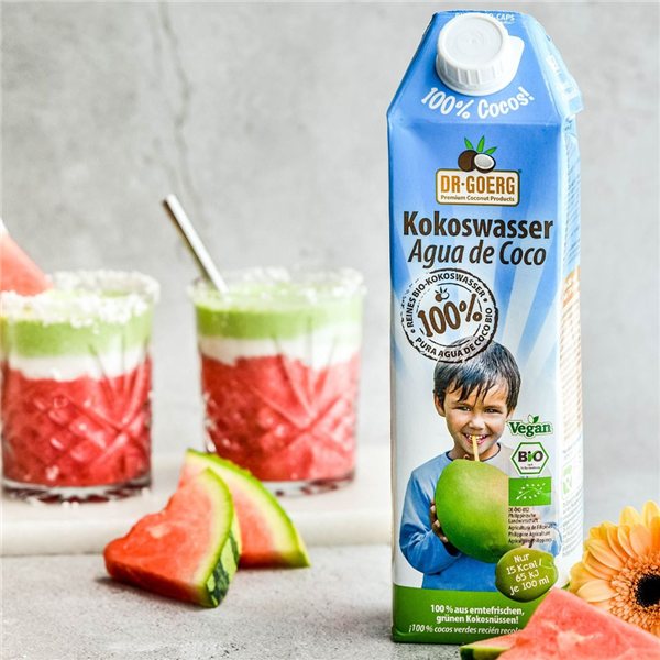 Agua de coco BIO Premium Dr.Goerg se traduce al francés como:

"Eau de coco BIO Premium Dr.Goerg"-lateral