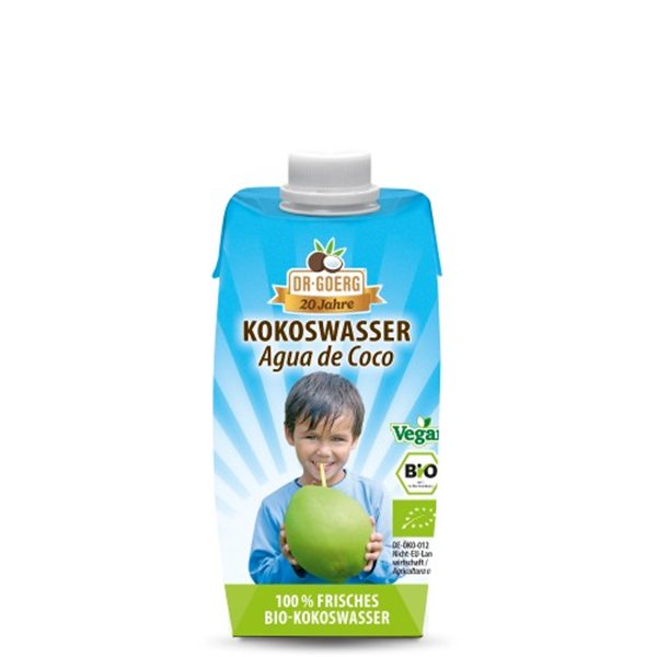 Agua de coco BIO Premium Dr.Goerg se traduce al francés como:

"Eau de coco BIO Premium Dr.Goerg"-trasera