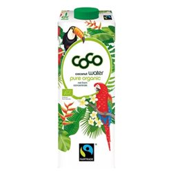 Agua de Coco Maduro 100% Pura Bio Fairtrade 6 x 1L