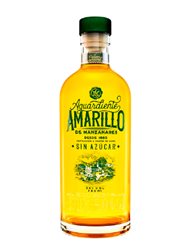 Apple Aguardiente Yellow from Manzanares without sugar.
