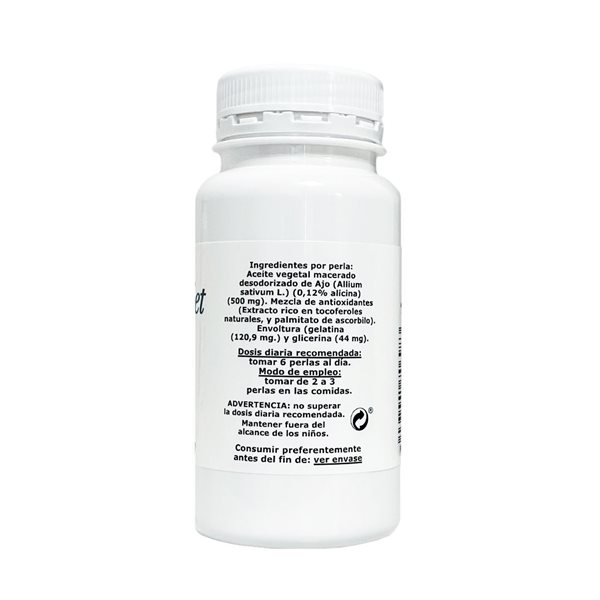 AJO MACERADO 110 PERLAS DE 665MG-lateral