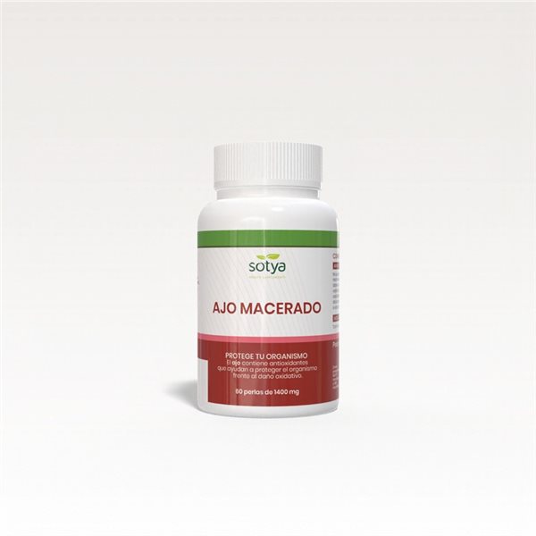 Ail macéré 1400mg 60 perles Sotya-lateral