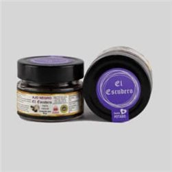 Black garlic Glass jar El escudero 100% natural
