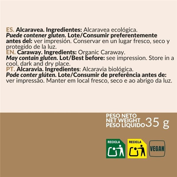 Bio caraway seeds 35g Artemis-trasera