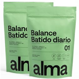 ALMA BALANCE Täglicher Shake 600g (60 Portionen) | Nahrungsergänzungsmittel mit Spirulina, Vitaminen B12, C, D, Zink, Magnesium und adaptogenen Präbiotika wie Ashwagandha | Greens Ergänzung | Supergreens | Energie und Wohlbefinden