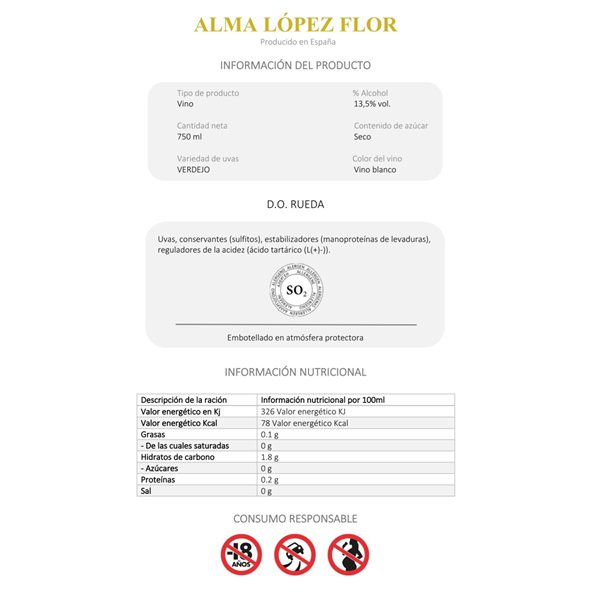 Alma Flor verdejo sobre lías 'Lynus'-lateral