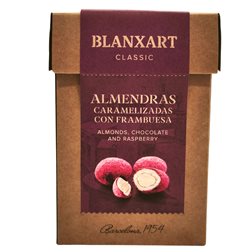 Almendras caramelizadas con frambuesa 'Blanxart'