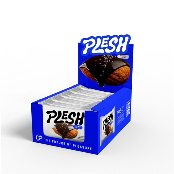 Almonds dark choco sea salt 30g PLESH-detalle