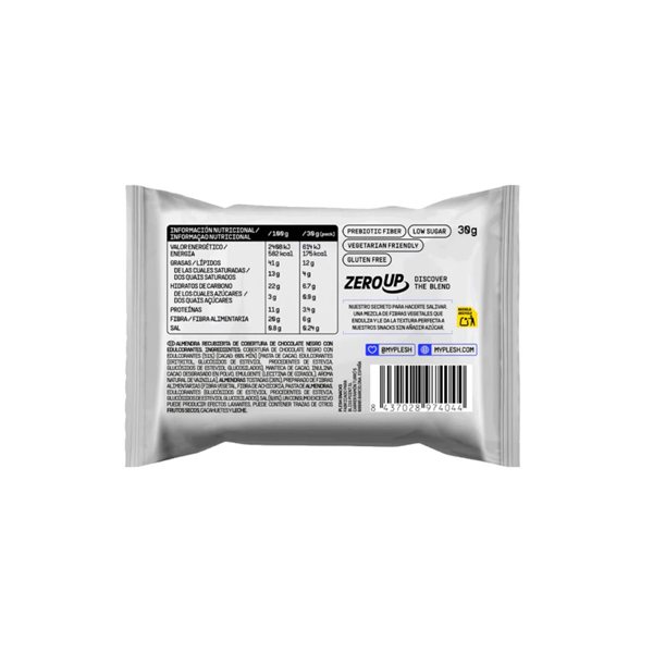 Almonds dark choco sea salt 30g PLESH-lateral