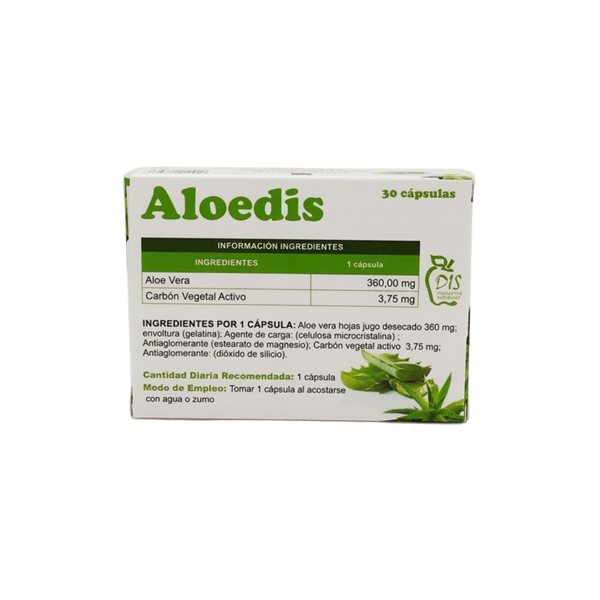 Aloedis 500mg 60 caps DIS-trasera