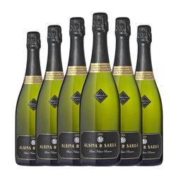 Alsina & Sardà Brut Nature Cava 75 cl Espumoso Blanco (Caja de 6 unidades)