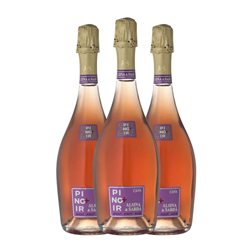 Alsina & Sardà Pinot Negro Brut Nature Cava Reserva 75 cl Espumoso Rosado (Caja de 3 unidades)