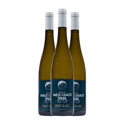 Amélie & Charles Sparr Pensée Pinot Blanco Alsace Organic — Ecológico 75 cl Vino Blanco (Caja de 3 unidades)