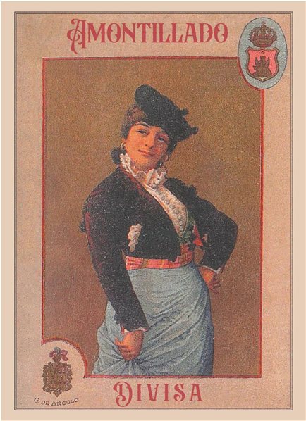 Amontillado Divisa Sucesores de G de Angulo-detalle