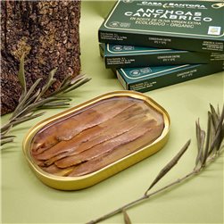 Anchois à l'huile biologique - Boîte Hansa