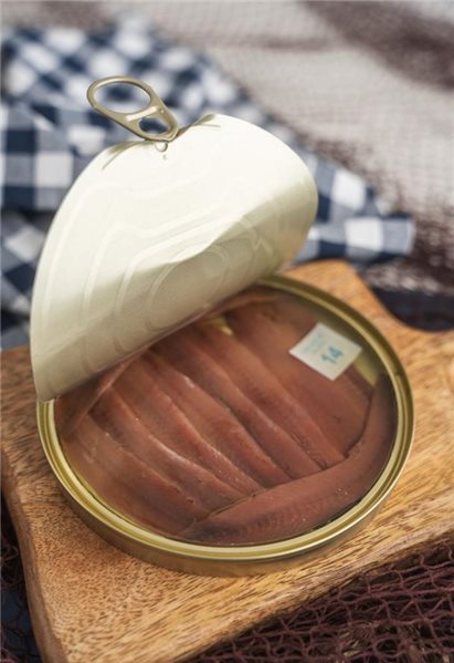 Anchoas "00" Selección Primavera (10 filetes muy grandes) 90g.-lateral