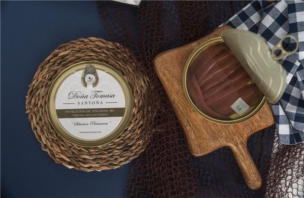 Anchoas "00" Selección Primavera (10 filetes muy grandes) 90g.-trasera