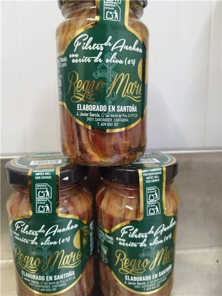 Anchoas de Santoña, tarro 220 grs-lateral