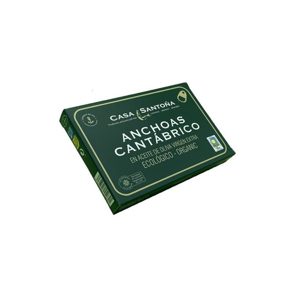 Cantabrian Anchovies in Organic Extra Virgin Olive Oil, Casa Santoña-detalle