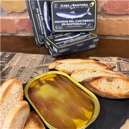 Anchoas del Cantábrico en mantequilla, Casa Santoña