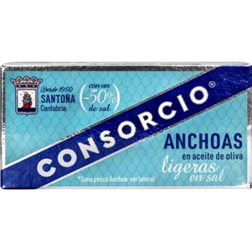 Anchovis in leicht gesalzenem Olivenöl 40g.