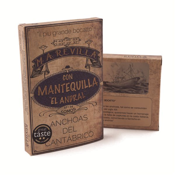 M.A. Revilla Anchovies - In Organic Butter-detalle