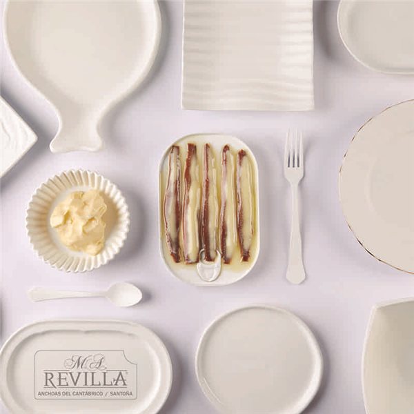 M.A. Revilla Anchovies - In Organic Butter-trasera