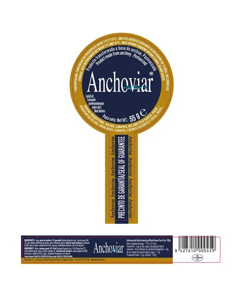 ANCHOVIAR, sphères d'anchois 55g 55g-trasera