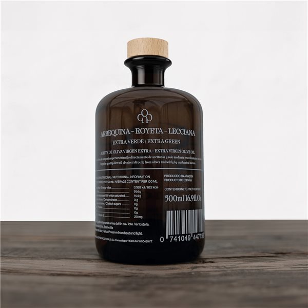 ANIDO CUCO Huile d'Olive Extra Vierge Premium Coupage – AOVE Récolte Précoce, Extraction à Froid <27°C, Notes d'Olive Verte, Origine Aragon (Espagne), 500 ml-detalle