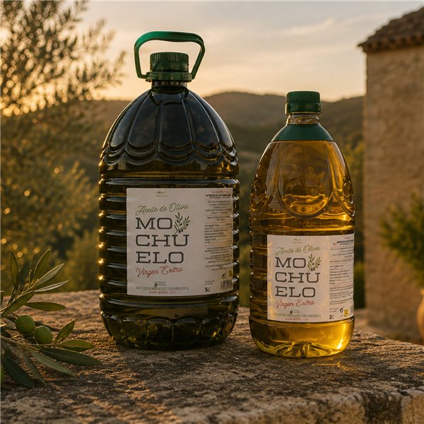 ANIDO MOCHUELO Premium Extra Virgin Olive Oil 100% Arbequina – Early Harvest, Cold Extraction <27°C, Mild Flavor and Aromas of Almond and Grass, Origin Aragón (Spain)-izquierda
