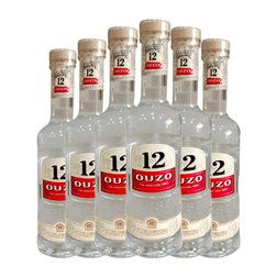 Anís Campari 12 Ouzo Botellín Tercio 35 cl (Caja de 6 unidades)