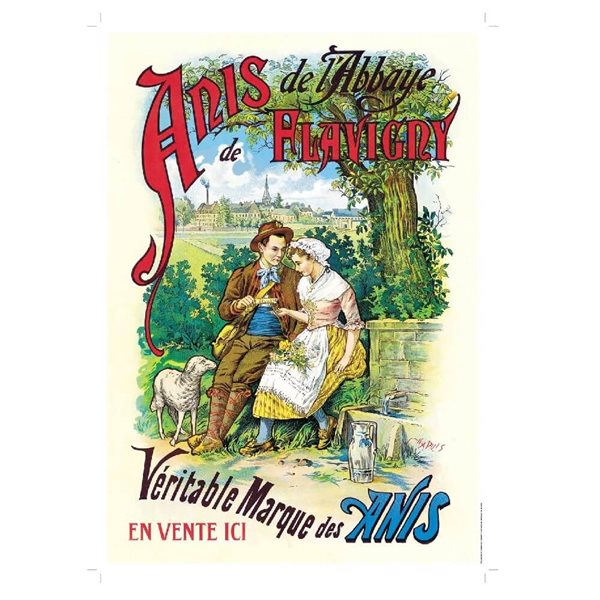 Anís de Flavigny "Regaliz" caja oval 50gr-lateral