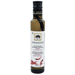 AOVE arbequina aromatizado con guindilla, Germanor