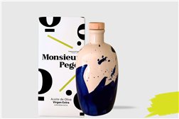 AOVE Récolte Précoce, Bouteille en Céramique Réutilisable Picual, Monsieur Pegó