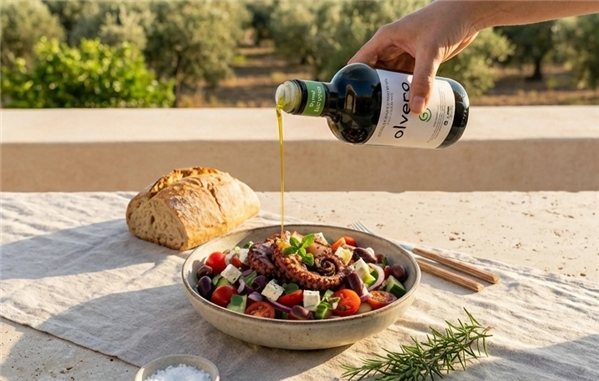 AOVE Picual Écologique 500 ml Fruité Intense Jaén, Olvero-lateral