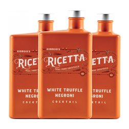 Aperitivo Bitter Giorgio's Ricetta Botella Medium 50 cl Negroni, Trufa Blanca (Caja de 3 unidades)