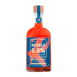 Aperitivo Bitter Rebels Valais Spritz Botella Medium 50 cl 0.0 Cero Cero Dulce Sin Alcohol