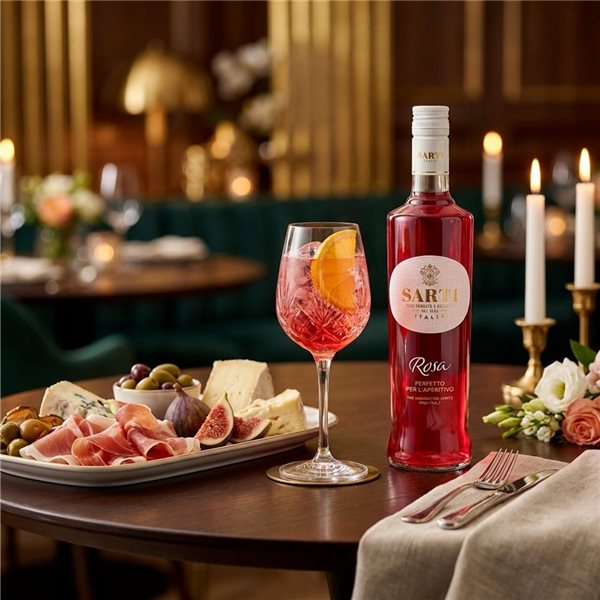 Aperitif Sarti Rosa 70Cl.-lateral
