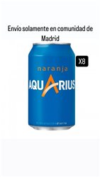 Aquarius Naranja Oferta pack 8 latas 33cl (solo envíos comunidad de Madrid)