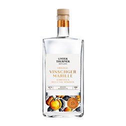 Aquavit Unterthurner Vinschger Original Botella Medium 50 cl Marille — Albaricoque