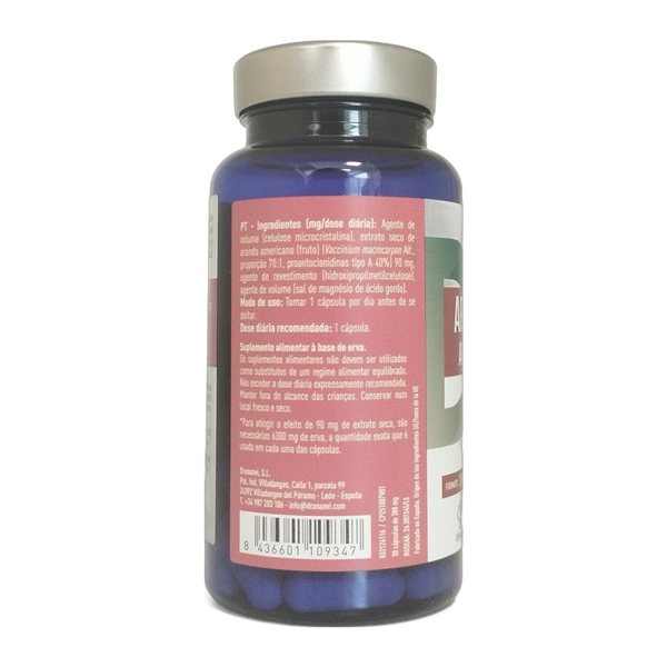 Canneberge BOUTEILLE 30 capsules Drasanvi-detalle