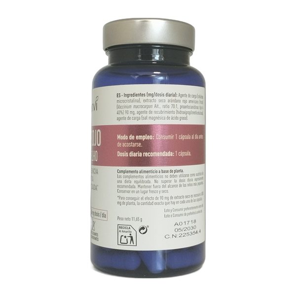 Cranberry BOTTLE 30 capsules Drasanvi-lateral