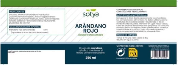 ARANDANO ROJO CONCENTRADO 250 ML-lateral
