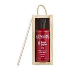 Arbequina en Estuche de Madera – Aceite de Oliva Virgen Extra Picual 500ml.  caja 1 ud. (19,95€/ud.)
