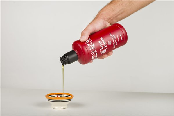 Arbequina en Estuche de Madera – Aceite de Oliva Virgen Extra Picual 500ml.  caja 1 ud. (19,95€/ud.)-trasera